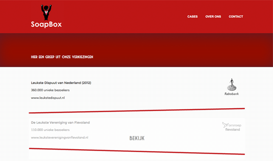 Soapbox branding en webdesign